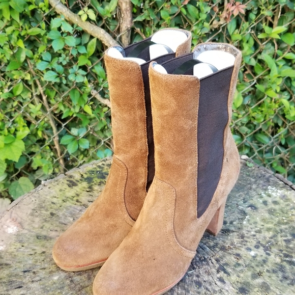 Vintage Chelsea Stretch Gore Chunky Platform Boots - Picture 3 of 10